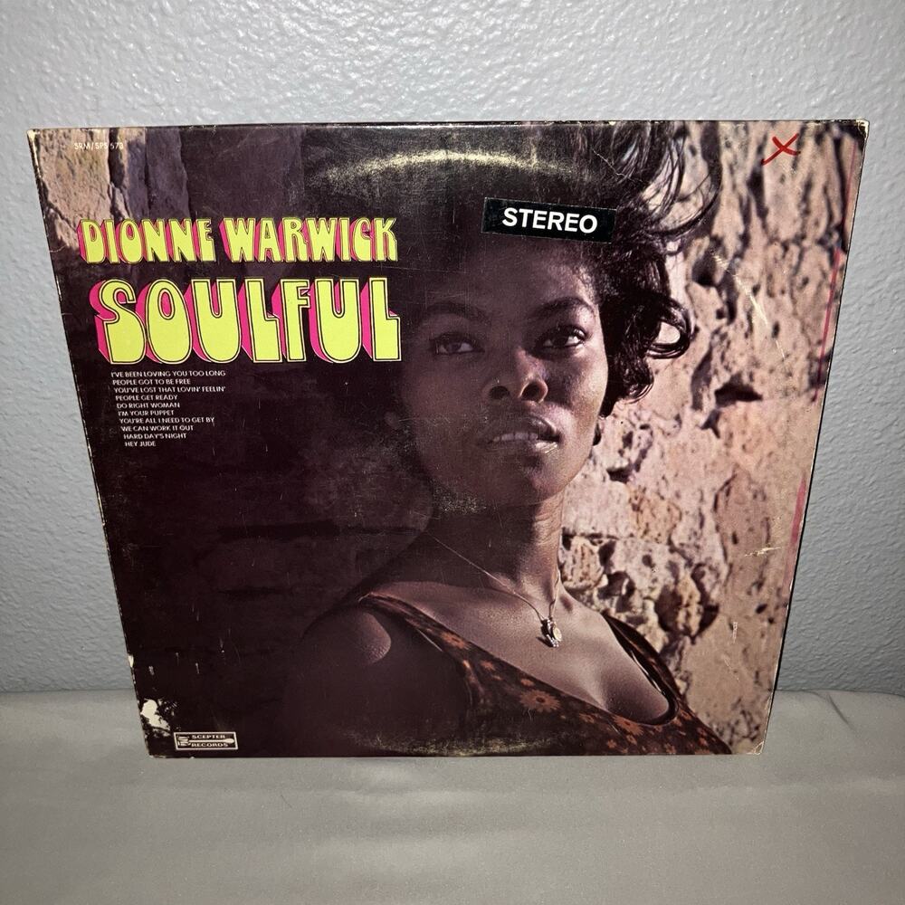 Vinyl Record Dionne Warwick Soulful LP Album SPS 573 Some Scratches But Works